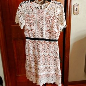 Girls White Lace Dress